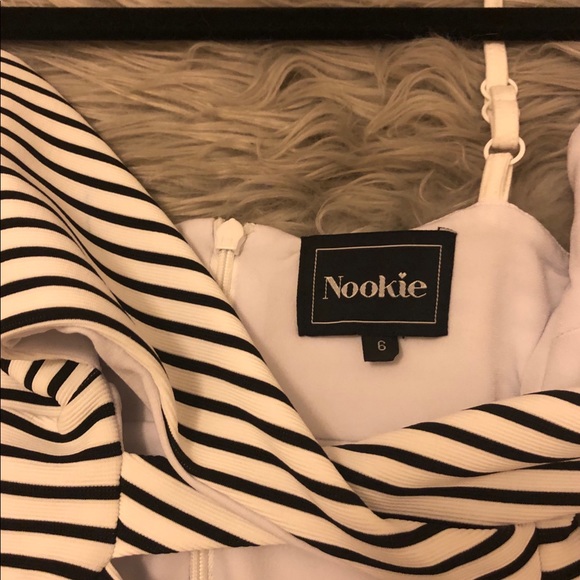 Nookie black and white stripe dress size 6(XS) - Picture 2 of 3